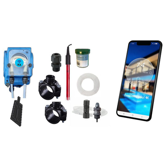 Wifipool RX meet en controle peristaltische pomp (complete kit)