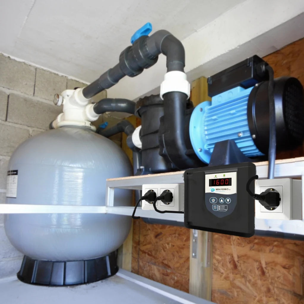 Filtro de arena Beniferro de gran solidez - Bomba de 11 m³/h opcional - Piscina hasta 75 m³