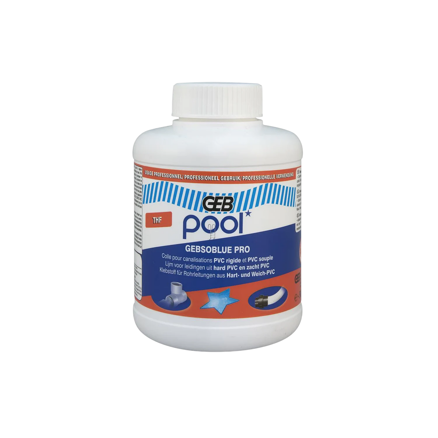 Adesivo de pressão de PVC profissional com THF 500ML
