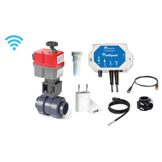 Automatische Hidro 2-wegkraan - WiFi Plug & play - 50mm L boring met TLF temperatuursensoren en -regelaar