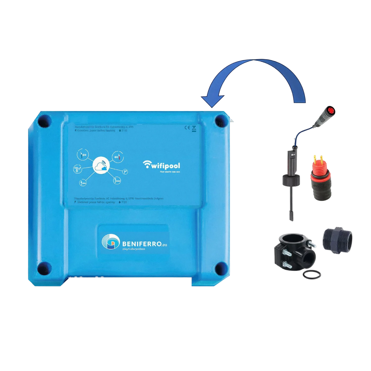 Extra flow switch op CONNECT PRO meet- en controledoos - incl  installatiemateriaal