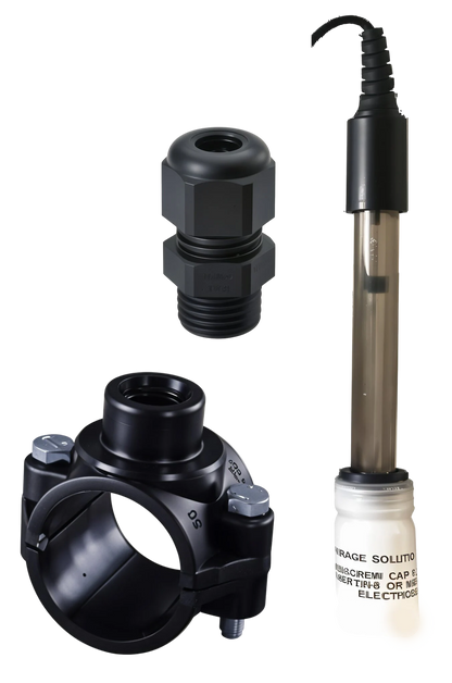 Medição RX adicional na caixa de medição e controlo CONNECT PRO - incl. sonda RX (eletrólise de sal) e material de instalação