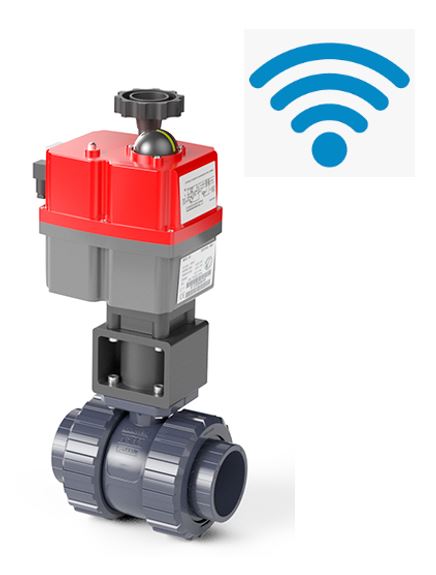 WIFI automatische 2-wegkraan 50mm L boring met TLF temperatuurregelmodule en temperatuursensoren (1 & 3m) - plug & play type Hidro