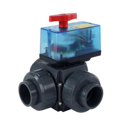 Ellettrovalvola a 3 vie 50 mm con passaggio T senza comando - tipo Peraqua
