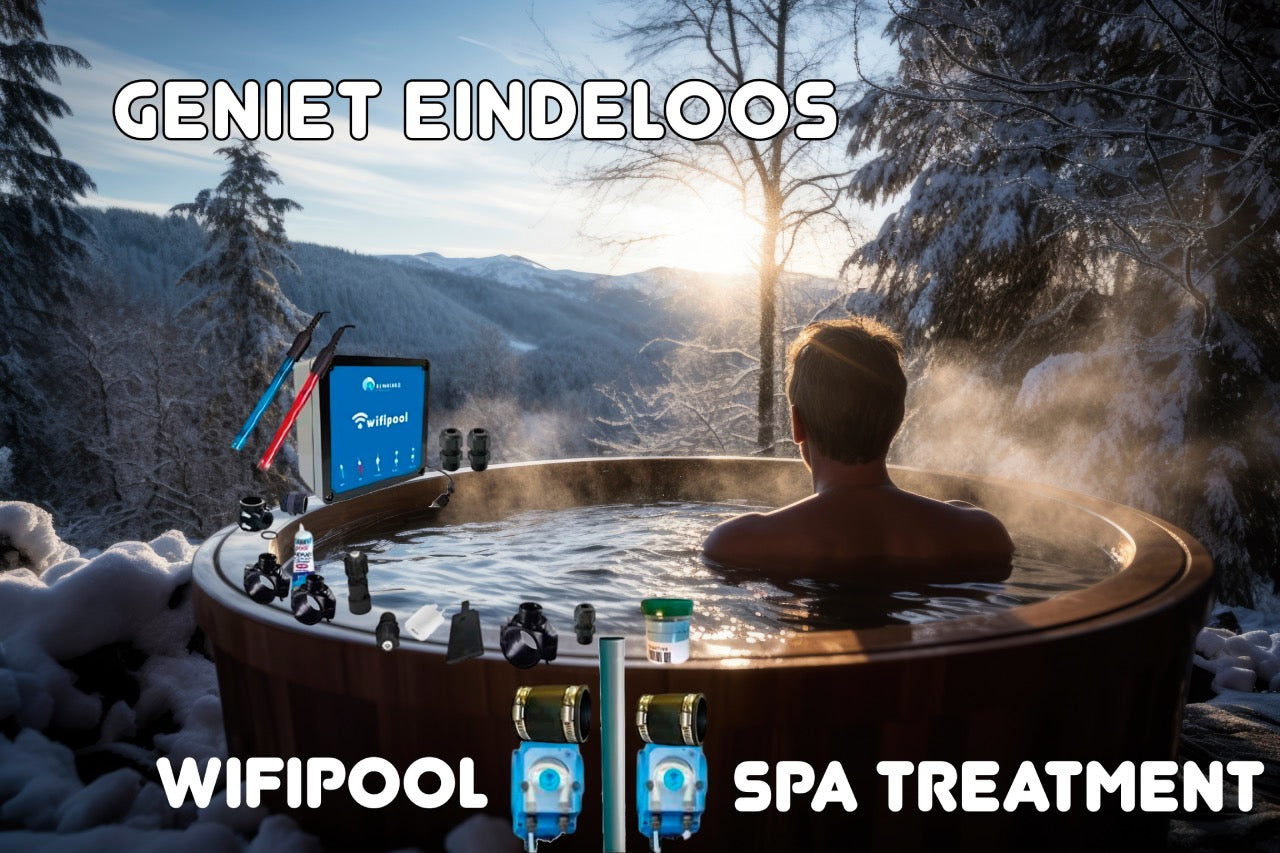 Dosificador líquido pH y cloro WIFIPOOL - kit de automontaje para jacuzzi