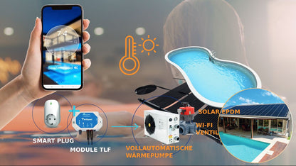 Válvula automática de 3 vias com diâmetro de 50 mm L e controlo de temperatura Benisol - plug &; play