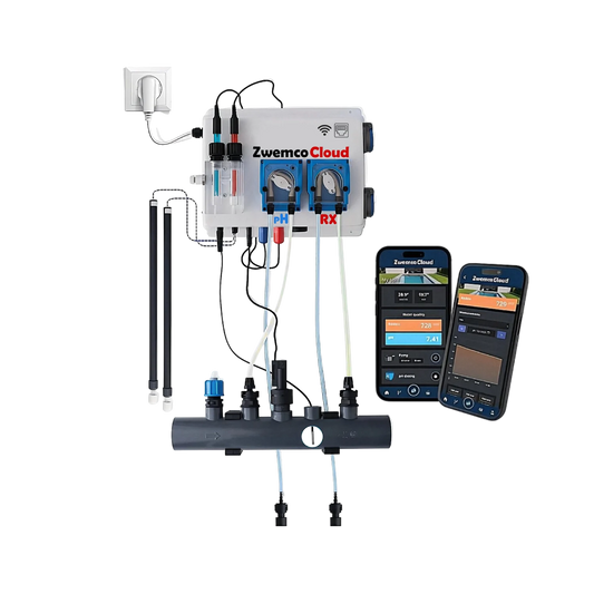 Pool Twin PRO ZwemcoCloud - interruttore flusso/livello - 2 sonde temp., 2 spine 220V - piscina fino 150m³